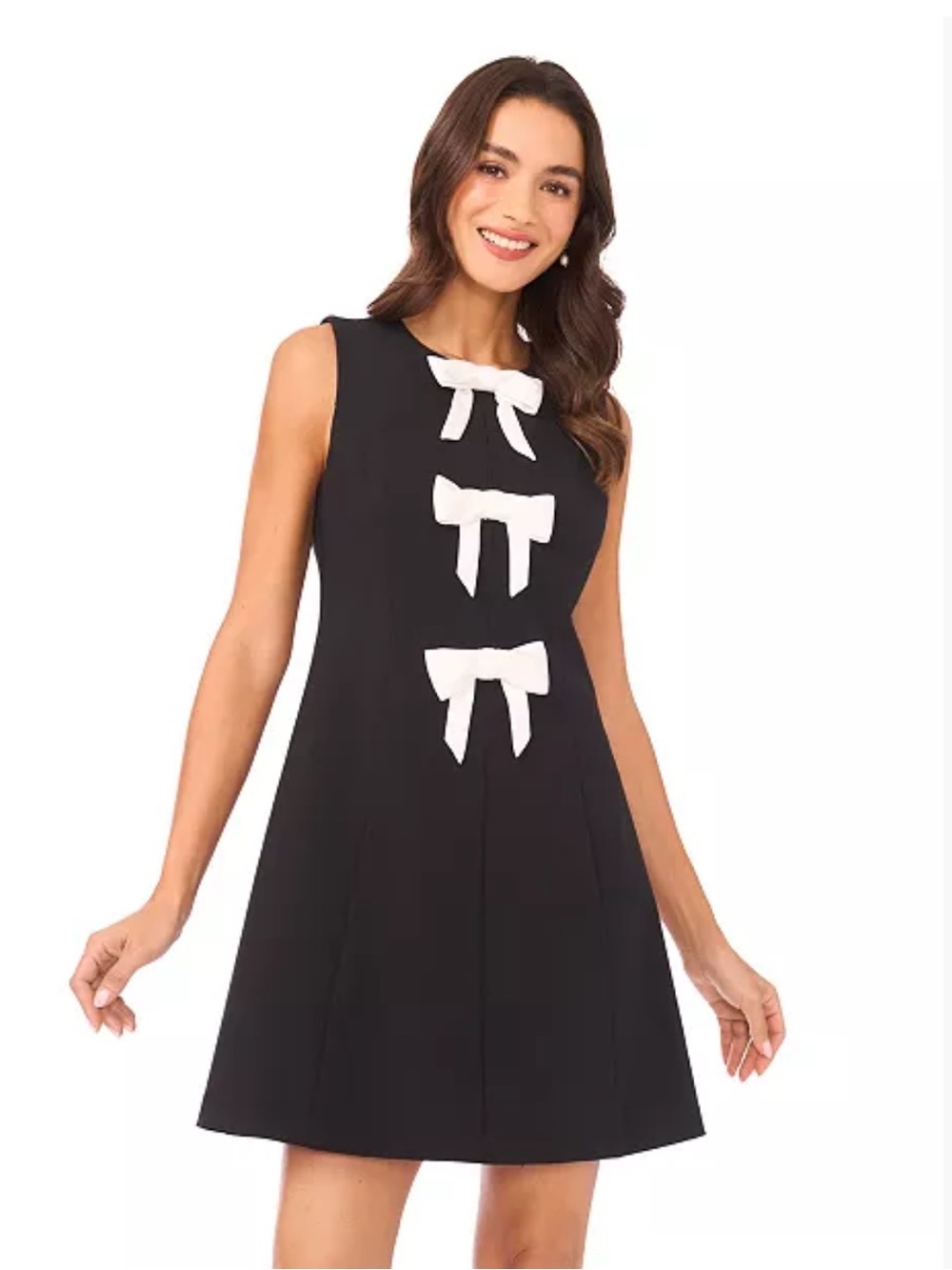 Cece bow detail mini dress
